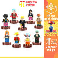 Bộ sưu tập 9 thành viên băng Mũ Rơm trong Vua hải tắc One Piece Luffy Zoro Sanji Nami Robin Franky Chopper Usopp Brook