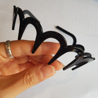 Bộ sưu tập bờm cài tóc nam nữ unisex răng lược thời trang - BN132 Nhựa Răng lược đen bóng