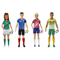 Bộ Sưu Tập Búp Bê Barbie và Ken Cầu Thủ Bóng Đá Career Doll Soccer Player