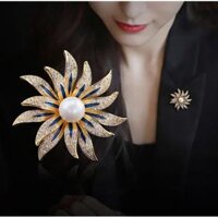 Bộ sưu tập cài áo đính đá sang trọng link 4 - GC187 vàng