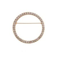 Bộ sưu tập cài áo phong cách châu âu dễ thương  tặng vòng chỉ đỏ may mắn ngẫu nhiên  - GC175trònđínhđá vàng