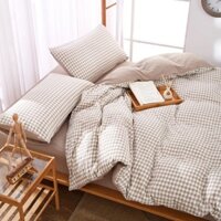 BỘ SƯU TẬP CHĂN GA GỐI MÙA HÈ CARO COTTON POLY COMBO 4 MÓN