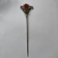 Bộ sưu tập cổ Quốc gia Đồ cũ Cànlong Làm Ngọc Kẹp tóc Đồ cũ Bạc nguyên chất Kẹp tóc 25 / 3.113.21s33.21 s3 0KHJ