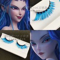 [Bộ sưu tập của 1154 người] cos Ao Run Nezha Naohai Dragon King Ao Bing Mi giả Mặt trước ngắn và mặt sau dài Lông mi giả cáo bay xiên Màu tím đen nâu xanh