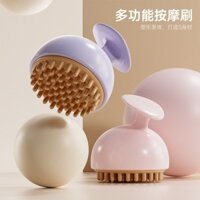 [Bộ sưu tập của 1445 người] Bàn chải massage kinh lạc Ngũ Hành bằng silicon Bàn Chải Massage bụng cầm tay đa chức năng Bàn chải massage đầu đa năng toàn thân Bàn Chải Massage đầu thông dụng XJJA