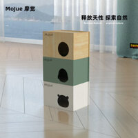 [Bộ sưu tập của 1530 người] Ngôi nhà ẨN NÁU bằng gỗ lớn Mojue Hamster Golden Bear một phòng ngủ có thể kết hợp với nền tảng Leo Núi Để leo lên các vật dụng cảnh quan 1.10