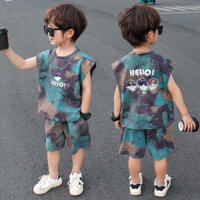 Bộ sưu tập của 2385 người Bộ vest cho bé trai Bộ đồ không tay dành cho bé trai Bộ đồ hai mảnh/1.16