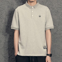 [Bộ sưu tập của 4999 người] Áo Polo nam đơn giản phong cách Hồng Kông áo thun màu đen thương hiệu thời trang thêu tôn dáng áo màu trơn kiểu Nhật Áo nam cộc tay TV2A
