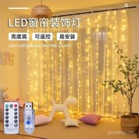 [Bộ sưu tập của 6291 người] Đèn led Rèm trang trí ánh sáng xung quanh nổi tiếng trên mạng đèn thác nước ánh sáng ngôi sao ánh sáng ngôi sao ánh sáng bầu trời ánh sáng chuỗi ánh sáng trang trí phòng ngủ cô gái