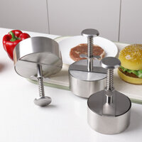 [Bộ sưu tập của 684 người] Máy Ép Thịt bằng thép không gỉ 304, ép tròn, ép bánh mì kẹp thịt, khuôn bánh mì thịt, dụng cụ thần thánh