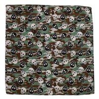 Bộ sưu tập khăn bandana street style họa tiết đầu lâu các loại 54x54cm - BDN28 ĐL rằn ri, BDN28 ĐL rằn ri