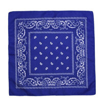 Bộ sưu tập khăn vuông cotton bandana turban XO Vintage BDN01 54x54cm - BDN01.10 Xanh coban
