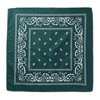 Bộ sưu tập khăn vuông cotton bandana turban XO Vintage BDN01 54x54cm - BDN01.9 Xanh lá đậm