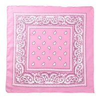 Bộ sưu tập khăn vuông cotton bandana turban XO Vintage BDN01 54x54cm - BDN01.5 Hồng