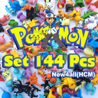 Bộ sưu tập mô hình đồ chơi Pokemon 144 chi tiết bộ đủ không trùng nhau, màu sơn đẹp, ít lem màu, làm vật trang trí bàn học, bàn làm việc, làm quà tặng, làm đồ chơi Pokemon nhập vai, kích thích trí tưởng tượng cho các bé
