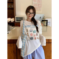 bộ sưu tập mới - Áo Thun Tay Dài mỏng nhẹ In Họa Tiết Xinh Xắn, Áó thun nữ tay dài vải thun giấy, thun xược thoáng mát