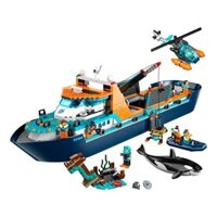 [Bộ sưu tập người 1185] Tương thích với Lego City Series Polar Wheel 60368 Adventure Ocean Đồ chơi khối xây dựng lắp ráp tàu cỡ lớn