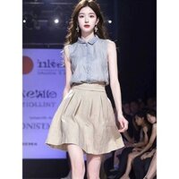 [Bộ sưu tập người 1224] Mùa hè 2025 Áo sơ mi cổ polo phong cách mới Thời trang Châu Âu Sang trọng Người nổi tiếng Váy nữ đẹp Bộ đồ hai mảnh