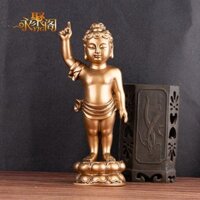 Bộ sưu tập người 1242 Đồ trang trí Phật tắm Hoàng tử Phật Sakyamuni Phật Ngón tay phải Bầu trời Tay phải được chỉ định Bìa tay đầu tiên Sky Tượng Phật Trang trí 4.2.