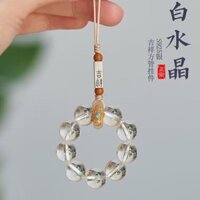 Bộ sưu tập người 1750 Pha lê trắng tự nhiên Dây chuyền điện thoại di động Mặt dây chuyền Vòng xoắn tay Chống sốc Vỏ điện thoại di động Mặt dây chuyền Trang sức Mặt dây chuyền Quà tặng Nam Nữ / 3.8