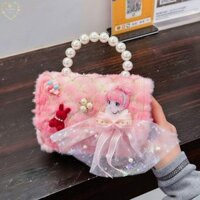 [Bộ sưu tập người 1845] Túi xách trẻ em phong cách mới Túi đeo chéo một vai thời trang Túi xách công chúa phù hợp với mọi phong cách hoạt hình Túi nhỏ dễ thương