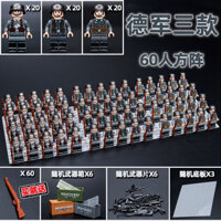 Bộ sưu tập người 3522 Tương thích với các khối xây dựng Lego Lắp ráp quân sự Nhân vật nhỏ quân đội tám chiều Lính Mảng vuông Minifigures Đồ chơi giáo dục trẻ em