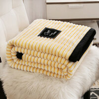 [Bộ sưu tập người 3625] Chăn mùa hè Chăn lông cừu san hô phong cách mỏng Chăn ngủ văn phòng Chăn nhỏ Khăn dày đơn Chăn điều hòa không khí