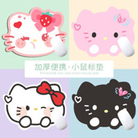 [Bộ sưu tập người 4402] hello Mouse Pad Hình dạng đặc biệt Văn phòng nhỏ dễ thương hello Kitty Máy tính dày để bàn hoạt hình Cô gái vui nhộn