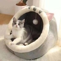 [Bộ sưu tập người 4573] Bốn mùa Mèo đa năng Có thể tháo rời Nhà biệt thự Nội thất gia đình Nhà mèo đóng Cửa Mùa đông Ấm áp Đồ dùng cho thú cưng 25.3.13