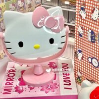[Bộ sưu tập người 4648] Little Red Book Cùng phong cách Gương trang điểm Hello Kitty dễ thương để bàn Quà tặng ký túc xá thực tế cho bạn gái Bạn bè 2.18 FBXK