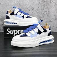 [Bộ sưu tập người 536] Tủ rút tiền thanh lý Đệm khí Giày trắng đế dày Giày đế thấp Giày thông thường nam Thoáng khí Tăng chiều cao phù hợp Màu Ma