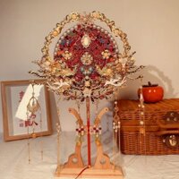 [Bộ sưu tập người 5572] Quạt nhóm Cô dâu Đám cưới Trung Quốc Quạt cưới tự làm Gói chất liệu đám cưới Quạt cao cấp Xiuhe hai mặt Đám cưới Quạt vui vẻ / Hạt 253,10