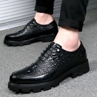 [Bộ sưu tập người 6571] Giày nam nâng cao bên trong Giày da công sở 8cm Giày da nam đế dày hợp thời trang Giày cao gót 10cm Giày cưới❤4.1❤