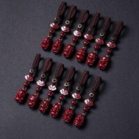 [Bộ sưu tập người 9496] Mặt dây chuyền điện thoại di động Cinnabar hoàng đạo bằng đá thô Cung hoàng đạo Thỏ rồng Nam Nữ Mặt dây chuyền nhỏ Móc khóa điện thoại di động20250219