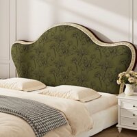 [Bộ sưu tập nhân dân 3302] Vỏ bọc đầu giường kiểu Mỹ cổ điển nhẹ sang trọng Vỏ bảo vệ đầu giường bao gồm tất cả các loại túi mềm phong cách mới Vỏ đàn hồi tựa lưng