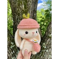 [Bộ sưu tập nhân dân 8536] Giảm bớt sự nhàm chán Móc len thủ công Mùa xuân Thỏ đan đan chất liệu tự làm Gói tự làm Búp bê mặt dây chuyền chú thỏ dễ thương tự làm20250221
