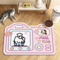 Bộ sưu tập PVC mèo Kitty dễ thương Thảm trải sàn hoạt hình Thảm trải sàn nhà