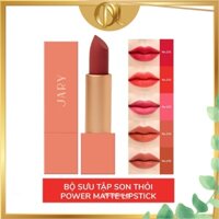 Bộ sưu tập Son Thỏi Lì Cao cấp Jary Power Matte Lipstick, Son môi dưỡng ẩm, Son lì mềm mịn