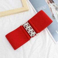 Bộ sưu tập thắt lưng bản to chun co giãn dễ thương - Bộ sưu tập số 3 - TTL69 Đỏ bản 7.5cm