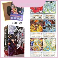 Bộ sưu tập thẻ cao cấp Diy Yu-gi-oh Blue-eyes White Dragon Dark 100 Gói ảo thuật gia