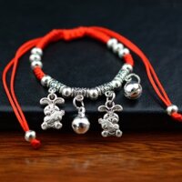 Bộ sưu tập vòng chỉ đỏ 12 con giáp dễ thương - CD69 Thỏ - Mèo Mão