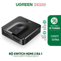 Bộ Switch HDMI 2 ra 1 UGREEN 50966 ( hỗ trợ 2 chiều)