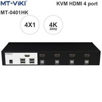 Bộ switch HDMI 4 in 1 KVM HUB USB Hỗ trợ 4K-4096*2160P@30Hz MT-VIKI MT-0401HK