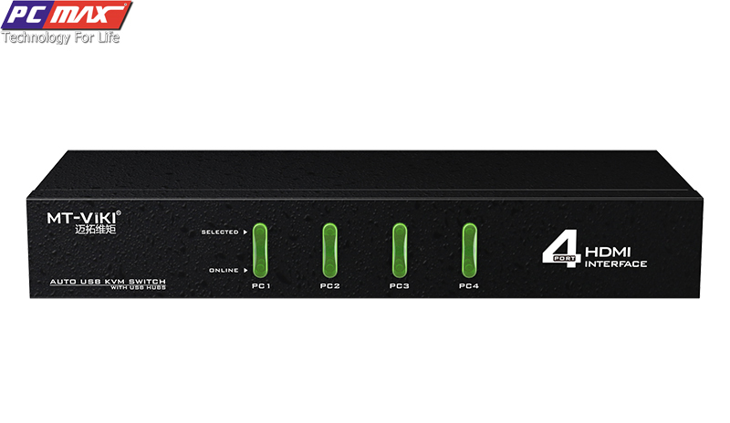 Bộ Switch HDMI 4x1 - Bộ chuyển mạch HDMI và USB 4 ra 1 30Hz MT-VIKI MT-0401HK