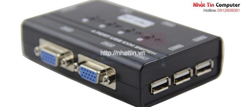 Bộ Switch KVM VGA 4 Cổng USB MT ViKI MT-460KL
