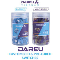 Bộ Switch Phím Cơ DareU Blue Sky V2 (Linear)/Violet Gold V2 (Tactile) 45 switch
