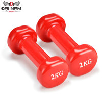 Bộ Tạ Tay 2kg Bọc Cao Su Trơn Lõi Thép Cao Cấp Chính Hãng Đại Nam Sport Tổng 4kg-Giao Màu Ngẫu Nhiên