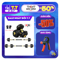 Bộ Tạ Tay Đa Năng Điều Chỉnh 20kg Thiết Kế Mới Chính Hãng Đại Nam Sport  Tặng Găng Tay Tập Tạ