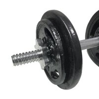 Bộ tạ tay tháo lắp miếng gang tạ bánh gang 3 lỗ 11.5kg (1 đòn 35cm + 2 miếng 2kg + 2 miếng 3kg)