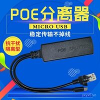Bộ tách nguồn POE 5V loại cách ly tiêu chuẩn, mô-đun nguồn DC/Micro-USB/Type-C